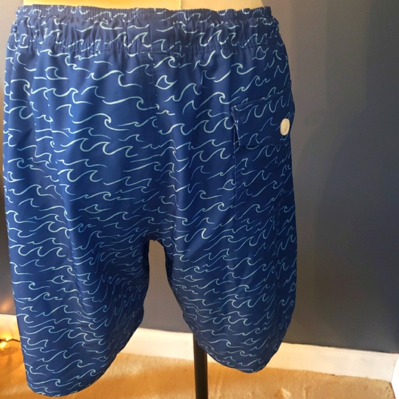 New! J.Crew Factory Blue Swim Trunks XL - Picture 4 of 9